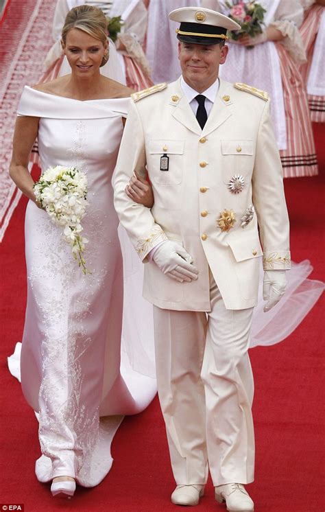 princess charlene wearing givenchy|princess charlene wedding.